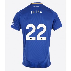 Leicester City Oliver Skipp #22 Domácí Dres 2024-25 Krátký Rukáv